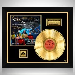 RARE-T Star Trek The Next Generation - Soundtrack Gold LP Limited Signature Edition Studio Licensed Custom Frame Limited Edition Frames
