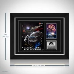 RARE-T Star Trek: Enterprise Script Limited Signature Edition Studio Licensed Custom Frame Limited Edition Frames