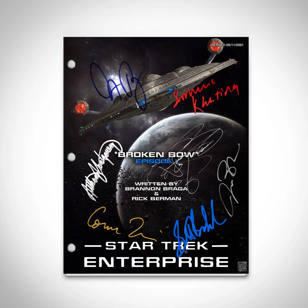 RARE-T Star Trek: Enterprise Script Limited Signature Edition Studio Licensed Custom Frame Limited Edition Frames 4 RARE-T Star Trek: Enterprise Script Limited Signature Edition Studio Licensed Custom Frame Limited Edition Frames