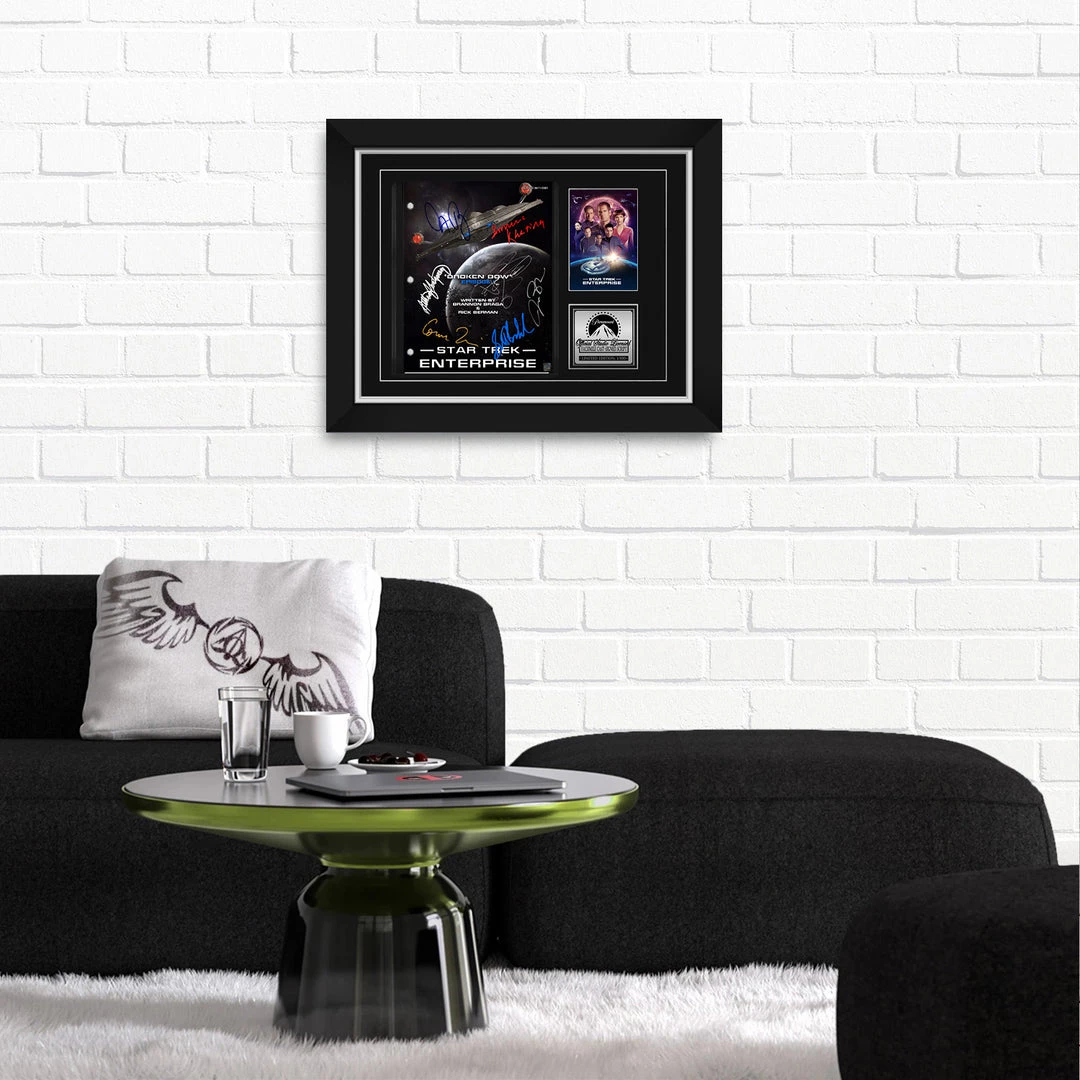RARE-T Star Trek: Enterprise Script Limited Signature Edition Studio Licensed Custom Frame Limited Edition Frames 3 RARE-T Star Trek: Enterprise Script Limited Signature Edition Studio Licensed Custom Frame Limited Edition Frames