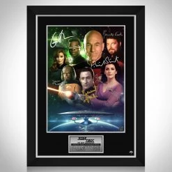 RARE-T Star Trek The Next Generation Promotional Art Limited Signature Edition Studio Licensed Custom Frame
