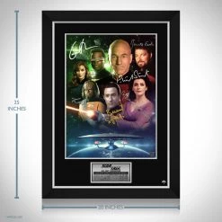 RARE-T Star Trek The Next Generation Promotional Art Limited Signature Edition Studio Licensed Custom Frame