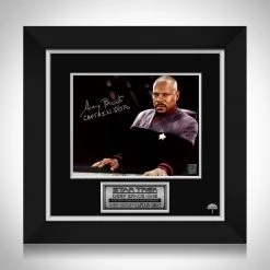 RARE-T Star Trek Captain Sisko Photo Limited Signature Edition Studio Licensed Custom Frame