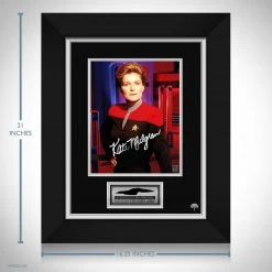 RARE-T Star Trek Voyager - Captain Janeway Photo Limited Signature Edition Studio Licensed Custom Frame