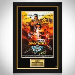 RARE-T Star Trek - Wrath Of Khan Mini Poster Limited Signature Edition Studio Licensed Custom Frame