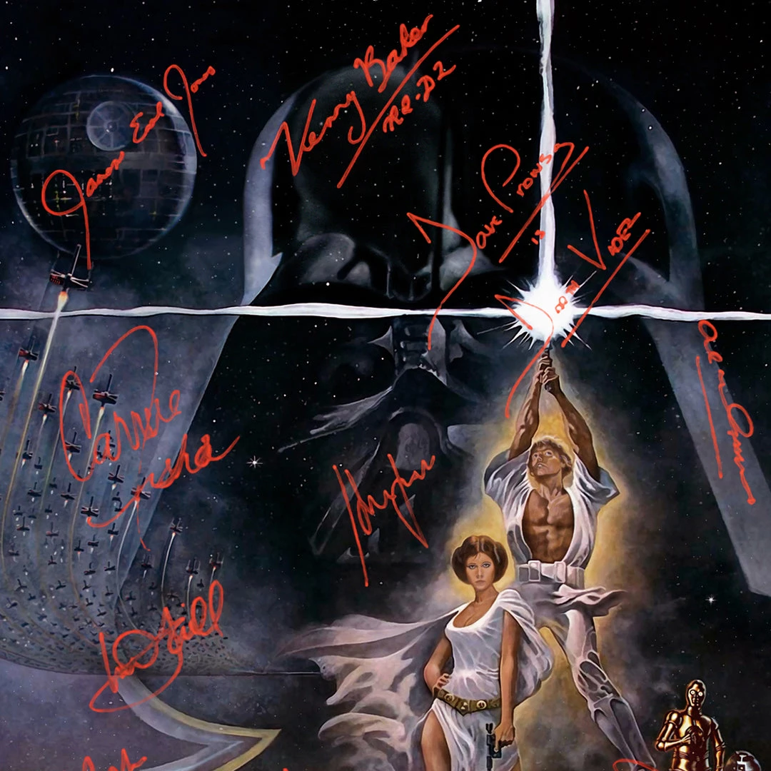 RARE-T Star Wars A New Hope Movie Mini Poster Limited Signature Edition Studio Licensed Custom Frame Limited Edition Frames 3 RARE-T Star Wars A New Hope Movie Mini Poster Limited Signature Edition Studio Licensed Custom Frame Limited Edition Frames