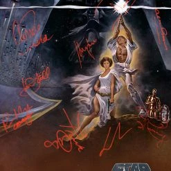 RARE-T Star Wars A New Hope Movie Mini Poster Limited Signature Edition Studio Licensed Custom Frame Limited Edition Frames