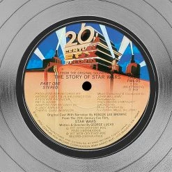 RARE-T The Story Of Star Wars - Original Soundtrack Platinum LP Limited Signature Edition Studio Licensed Custom Frame