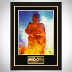 PPC Star Wars - Beckett Witnessed Certified Hand-Signed Mini Poster By Jeremy Bulloch Custom Frame
