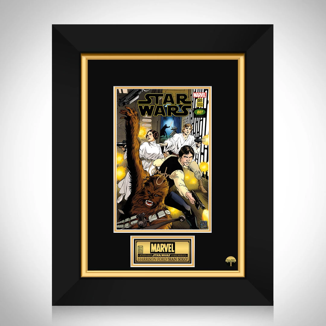 RARE-T Star Wars #1 - Harrison Ford Limited Signature Edition Comic Book Cover Art Custom Frame Limited Edition Frames 1 RARE-T Star Wars #1 - Harrison Ford Limited Signature Edition Comic Book Cover Art Custom Frame Limited Edition Frames