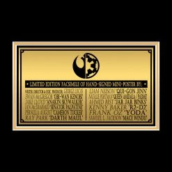 RARE-T Star Wars The Phantom Menace Mini Poster Limited Signature Edition Studio Licensed Custom Frame