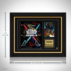 RARE-T Star Wars Rebels Transcript Limited Signature Edition Studio Licensed Custom Frame 18 RARE-T Star Wars Rebels Transcript Limited Signature Edition Studio Licensed Custom Frame