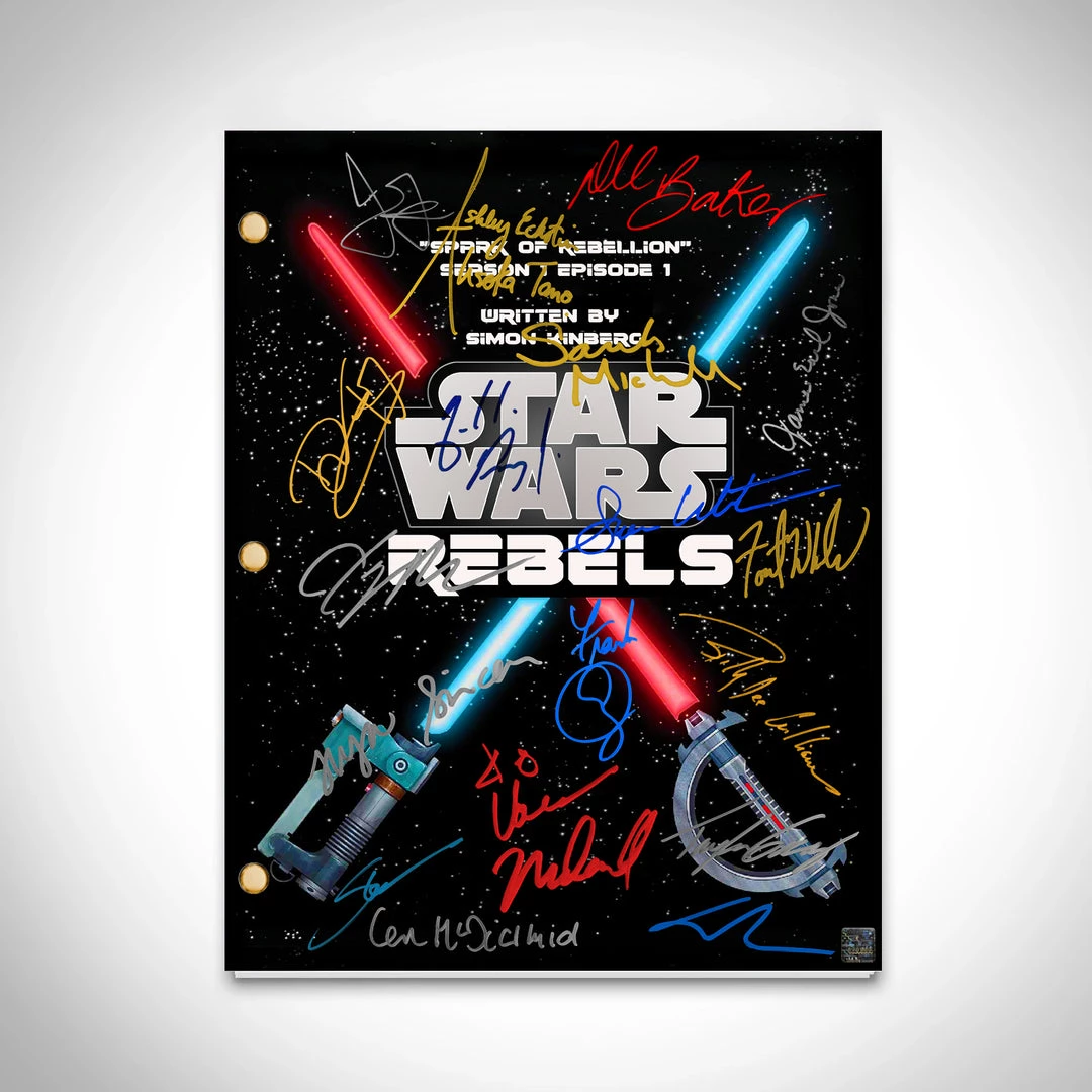 RARE-T Star Wars Rebels Transcript Limited Signature Edition Studio Licensed Custom Frame 2 RARE-T Star Wars Rebels Transcript Limited Signature Edition Studio Licensed Custom Frame