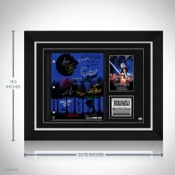 RARE-T Limited Edition Frames Star Wars The Return Of The Jedi Script Limited Signature Edition Studio Licensed Custom Frame