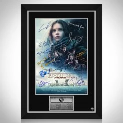 RARE-T Star Wars Rogue One Mini Poster Limited Signature Edition Studio Licensed Custom Frame