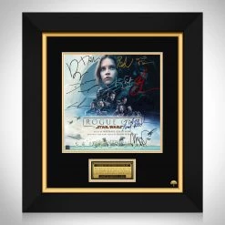 RARE-T Rogue One: A Star Wars Story - Original Star Wars Music LP Cover Limited Signature Edition Studio Licensed Custom Frame Limited Edition Frames