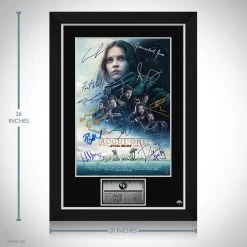 RARE-T Star Wars Rogue One Mini Poster Limited Signature Edition Studio Licensed Custom Frame