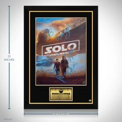 RARE-T Solo : A Star Wars Story Limited Signature Edition Studio Licensed Movie Mini Poster Custom Frame Limited Edition Frames