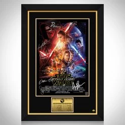 RARE-T Star Wars The Force Awakens Mini Poster Limited Signature Edition Studio Licensed Custom Frame Limited Edition Frames