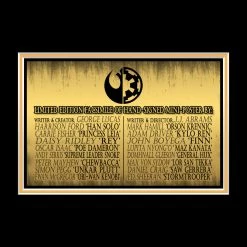 RARE-T Star Wars The Force Awakens Mini Poster Limited Signature Edition Studio Licensed Custom Frame Limited Edition Frames