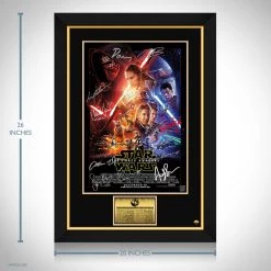 RARE-T Star Wars The Force Awakens Mini Poster Limited Signature Edition Studio Licensed Custom Frame Limited Edition Frames