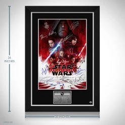 RARE-T Limited Edition Frames Star Wars The Last Jedi Mini Poster Limited Signature Edition Studio Licensed Custom Frame