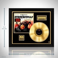 RARE-T Steppenwolf - Self-Titled Gold LP Limited Signature Edition Studio Licensed Custom Frame
