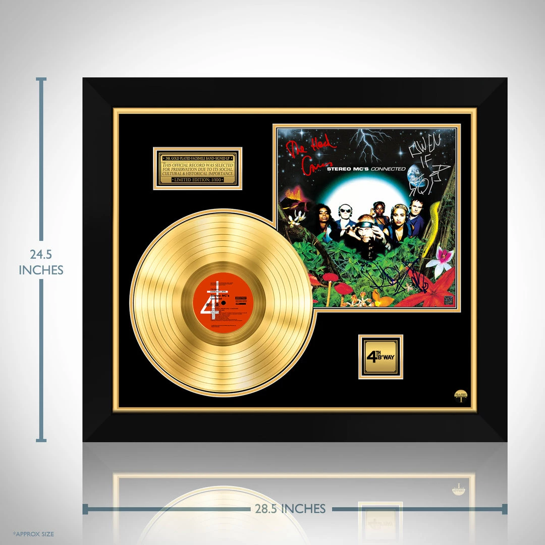 RARE-T Limited Edition Frames Stereo MC's - Connected Gold LP Limited Signature Edition Studio Licensed Custom Frame 3 RARE-T Limited Edition Frames Stereo MC's - Connected Gold LP Limited Signature Edition Studio Licensed Custom Frame