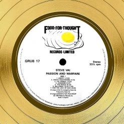 RARE-T Steve Vai - Passion And Warfare Gold LP Limited Signature Edition Studio Licensed Custom Frame Limited Edition Frames