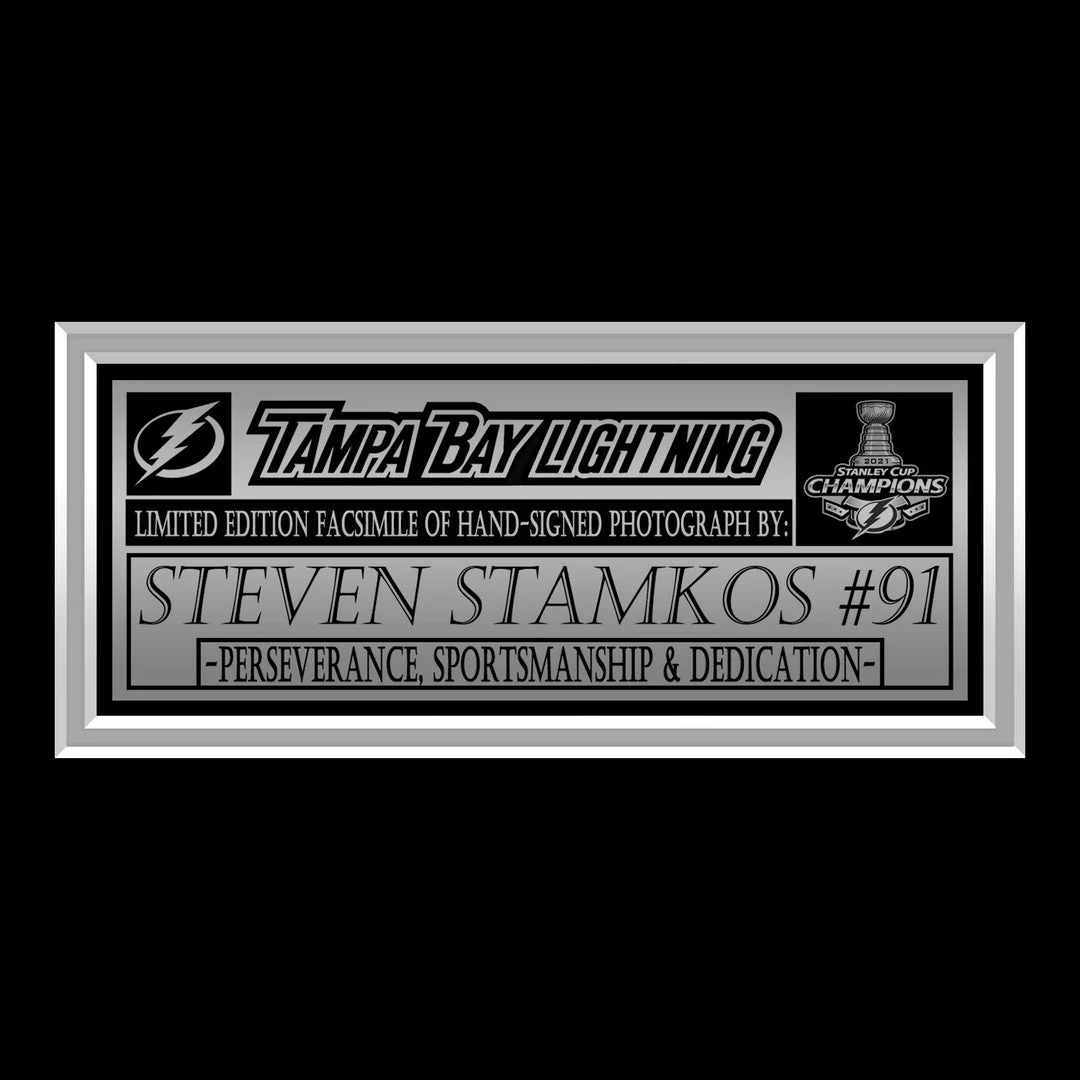 RARE-T Sports Memorabilia Tampa Bay Lightning Steven Stamkos Stanley Cup Champion Limited Signature Edition Studio Licensed Photo Custom Frame 5 RARE-T Sports Memorabilia Tampa Bay Lightning Steven Stamkos Stanley Cup Champion Limited Signature Edition Studio Licensed Photo Custom Frame
