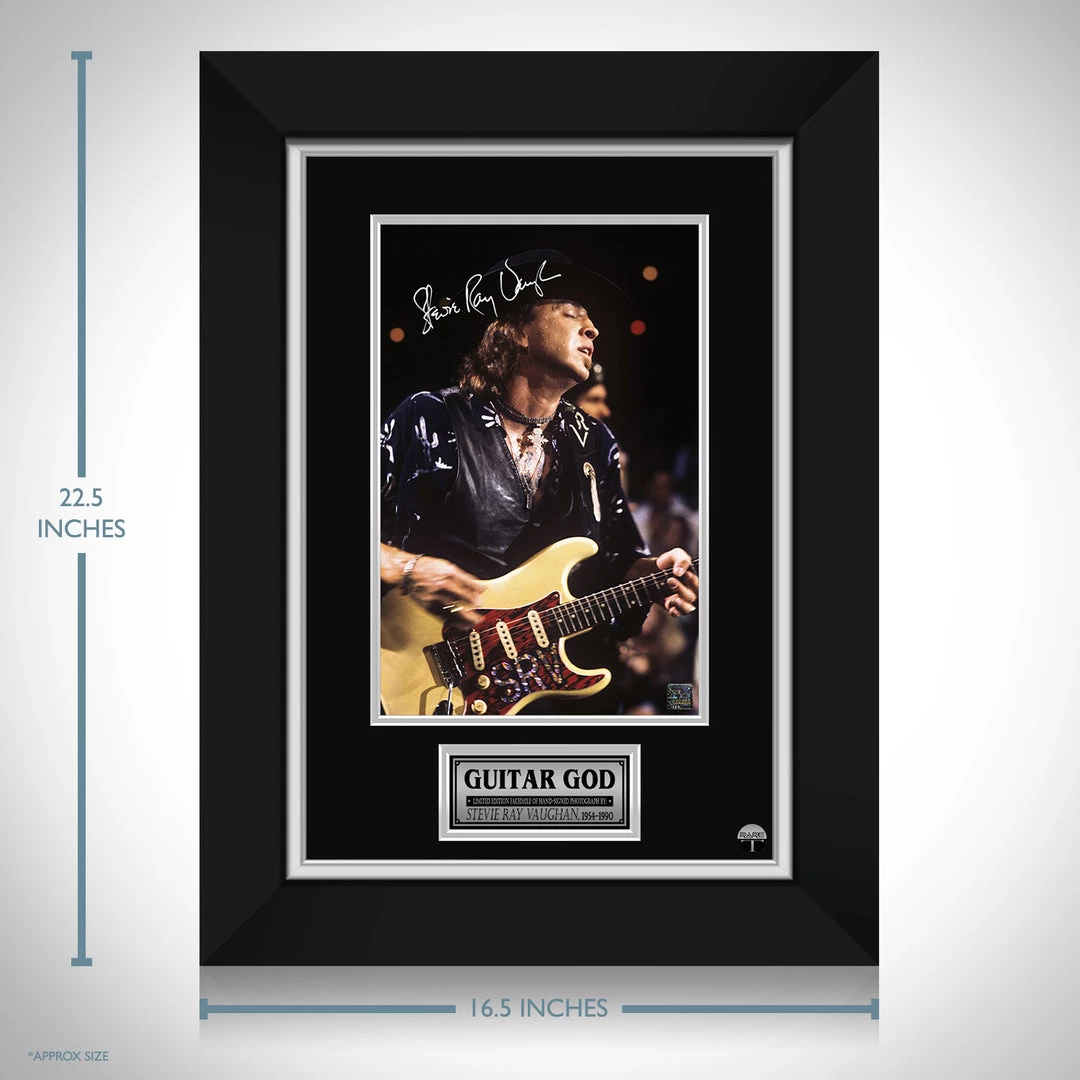 RARE-T Stevie Ray Vaughan Photo Limited Signature Edition Studio Licensed Custom Frame Limited Edition Frames 3 RARE-T Stevie Ray Vaughan Photo Limited Signature Edition Studio Licensed Custom Frame Limited Edition Frames