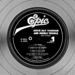 RARE-T Stevie Ray Vaughan Soul To Soul Limited Signature Edition Studio Licensed Platinum LP Custom Frame Limited Edition Frames