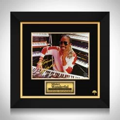 RARE-T Stevie Wonder Limited Signature Edition Studio Licensed Photo Custom Frame Limited Edition Frames