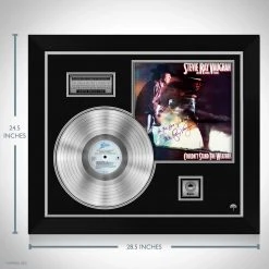 RARE-T Stevie Ray Vaughan Couldn't Stand The Weather Platinum LP Limited Signature Edition Custom Frame