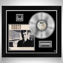 RARE-T Sting Dream Of The Blue Turtles Platinum LP Limited Signature Edition Studio Licensed Custom Frame