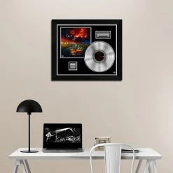 RARE-T Gold & Platinum Records Stranger Things - Music From The Netflix Original Series Platinum LP Limited Signature Edition Studio Licensed Custom Frame