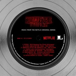 RARE-T Gold & Platinum Records Stranger Things - Music From The Netflix Original Series Platinum LP Limited Signature Edition Studio Licensed Custom Frame