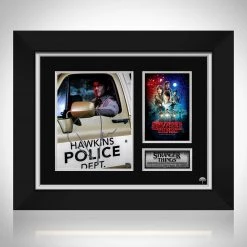 RARE-T Stranger Things - Jim Hopper Photo Limited Signature Edition Studio Licensed Custom Frame