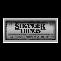 RARE-T Stranger Things - Jim Hopper Photo Limited Signature Edition Studio Licensed Custom Frame