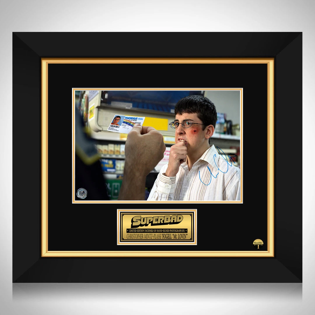 RARE-T Superbad - McLovin Photo Limited Signature Edition Studio Licensed Custom Frame NEW 1 RARE-T Superbad - McLovin Photo Limited Signature Edition Studio Licensed Custom Frame NEW