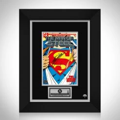 RARE-T Man Of Steel #1 Limited Signature Edition Comic Book Cover Art Custom Frame Limited Edition Frames