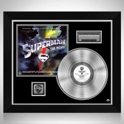 RARE-T Superman 1978 - Original Motion Picture Soundtrack Platinum LP Limited Signature Edition Studio Licensed Custom Frame NEW