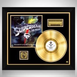 RARE-T NEW Superman 1978 - Original Motion Picture Soundtrack Gold LP Limited Signature Edition Studio Licensed Custom Frame