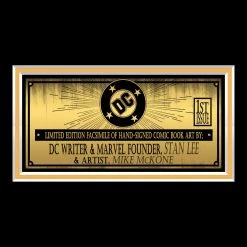 RARE-T Superman Vs Darkseid #1 Limited Signature Edition Comic Book Cover Art Custom Frame Limited Edition Frames