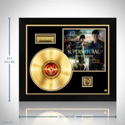 RARE-T Limited Edition Frames Supernatural Soundtrack Gold LP Limited Signature Edition Studio Licensed Custom Frame