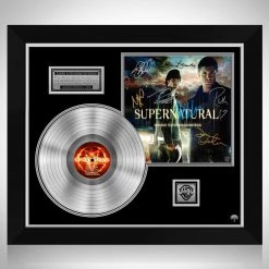 RARE-T Supernatural Soundtrack Platinum LP Limited Signature Edition Studio Licensed Custom Frame Limited Edition Frames