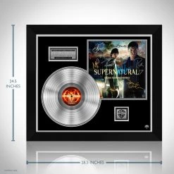 RARE-T Supernatural Soundtrack Platinum LP Limited Signature Edition Studio Licensed Custom Frame Limited Edition Frames