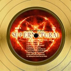 RARE-T Limited Edition Frames Supernatural Soundtrack Gold LP Limited Signature Edition Studio Licensed Custom Frame