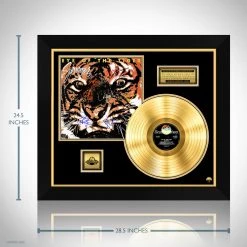 RARE-T Survivors - The Eye Of The Tiger Gold LP Limited Signature Edition Studio Licensed Custom Frame Limited Edition Frames