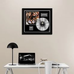 RARE-T Survivors - The Eye Of The Tiger Platinum LP Limited Signature Edition Studio Licensed Custom Frame Limited Edition Frames